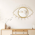 Καθρέπτης Eye   χρυσό 46x2x26εκ-PK233-000007 - Image 2