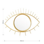 Καθρέπτης Eye   χρυσό 46x2x26εκ-PK233-000007 - Image 4