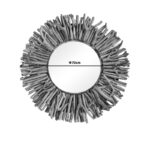 Καθρέπτης Grazzy Inart arum-flotsam ξύλο σε φυσική απόχρωση Φ70x8εκ-PK337-000029 - Image 2