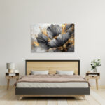 Πίνακας σε καμβά "Flowers Whispering in the Night" Megapap ψηφιακής εκτύπωσης 140x100x3εκ. - MPGP033-0172 - Image 2