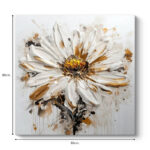 Πίνακας σε καμβά "Daisy" Megapap ψηφιακής εκτύπωσης 80x80x3εκ. - MPGP033-0173 - Image 3