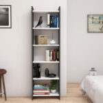 ΒΙΒΛΙΟΘΗΚΗ CLASSIKER HM9226.13 ΜΕΛΑΜΙΝΗΣ ΓΚΡΙ-ΛΕΥΚΟ 48,5x22x160Υεκ. - ΗΜ0533979 - Image 3