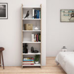 ΒΙΒΛΙΟΘΗΚΗ CLASSIKER HM9226.12 ΜΕΛΑΜΙΝΗΣ SONΟMA-ΛΕΥΚΟ 48,5x22x160Υεκ. - ΗΜ0533977 - Image 3
