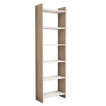 ΒΙΒΛΙΟΘΗΚΗ CLASSIKER HM9226.12 ΜΕΛΑΜΙΝΗΣ SONΟMA-ΛΕΥΚΟ 48,5x22x160Υεκ. - ΗΜ0533977 - Image 4
