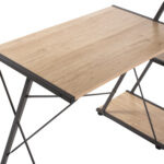 ΓΡΑΦΕΙΟ NOREX HM9317 ΜΕΤΑΛΛΙΚΟ ΜΑΥΡΟ ΜΕ MDF ΕΠΙΦΑΝΕΙΑ ΣΕ ΟΑΚ 116X48X89,5Υεκ. - ΗΜ0533933 - Image 4