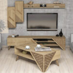 ΣΥΝΘΕΣΗ ΣΑΛΟΝΙΟΥ ΜΕΛΑΜΙΝΗΣ 2 ΤΜΧ ΦΥΣΙΚΟ OAK HM11849.01 - ΗΜ9996496 - Image 2