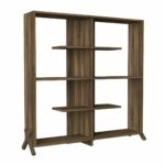 Βιβλιοθήκη ArteLibre Kos Σκούρο Καφέ 112x22x115cm-AR14410028