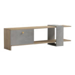 Έπιπλο τηλεόρασης Standi   σε sonoma-γκρι cement απόχρωση 120x25x36.8εκ-PK230-000043