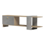 Έπιπλο τηλεόρασης Standi   σε sonoma-γκρι cement απόχρωση 120x25x36.8εκ-PK230-000043 - Image 3