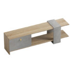 Έπιπλο τηλεόρασης Standi   σε sonoma-γκρι cement απόχρωση 120x25x36.8εκ-PK230-000043 - Image 4