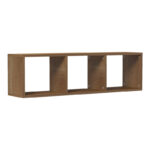 Επιτοίχια ραφιέρα Mikoro   σε φυσική απόχρωση 90x22x25.6εκ-PK230-000058