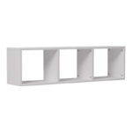 Επιτοίχια ραφιέρα Mikoro   σε λευκή απόχρωση 90x22x25.6εκ-PK230-000059