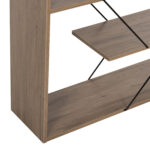 ΒΙΒΛΙΟΘΗΚΗ TARS HM2240.13 OLIVE GREY ΜΕΛΑΜΙΝΗ-ΜΑΥΡΕΣ ΜΕΤΑΛΛΙΚΕΣ ΒΕΡΓΕΣ 84x24x157Yεκ. - ΗΜ0533981 - Image 4