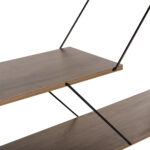 ΒΙΒΛΙΟΘΗΚΗ TARS HM2240.13 OLIVE GREY ΜΕΛΑΜΙΝΗ-ΜΑΥΡΕΣ ΜΕΤΑΛΛΙΚΕΣ ΒΕΡΓΕΣ 84x24x157Yεκ. - ΗΜ0533981 - Image 5