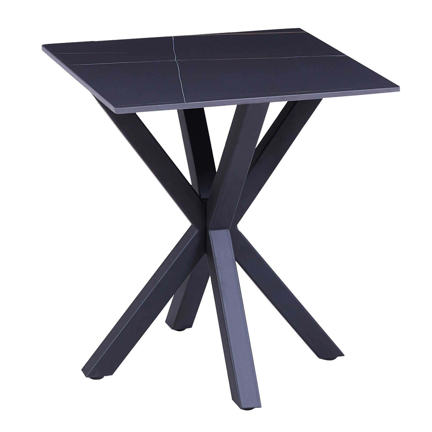 boithitiko-trapezaki-salonioy-fb9947104- ΒΟΗΘΗΤΙΚΟ ΤΡΑΠΕΖΑΚΙ ΣΑΛΟΝΙΟΥ HM9471.04 BLACK MARBLE TOP-ΜΑΥΡΗ ΜΕΤΑΛ.ΒΑΣΗ 50x50x55Υεκ. - ΗΜ0534754 - Image 1
