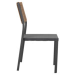 ΚΑΡΕΚΛΑ ΑΛΟΥΜΙΝΙΟΥ ΑΝΘΡΑΚΙ ΜΕ RATTAN ΚΑΙ TEXTLINE HM5921.01 46x55,5x83Υ εκ. - ΗΜ0534879 - Image 4