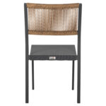 ΚΑΡΕΚΛΑ ΑΛΟΥΜΙΝΙΟΥ ΑΝΘΡΑΚΙ ΜΕ RATTAN ΚΑΙ TEXTLINE HM5921.01 46x55,5x83Υ εκ. - ΗΜ0534879 - Image 6