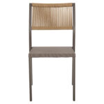 ΚΑΡΕΚΛΑ ΑΛΟΥΜΙΝΙΟΥ ΣΑΜΠΑΝΙ ΜΕ RATTAN & TEXTLINE HM5921.03 46x55,5x83 εκ. - ΗΜ0534881 - Image 3
