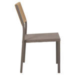 ΚΑΡΕΚΛΑ ΑΛΟΥΜΙΝΙΟΥ ΣΑΜΠΑΝΙ ΜΕ RATTAN & TEXTLINE HM5921.03 46x55,5x83 εκ. - ΗΜ0534881 - Image 4