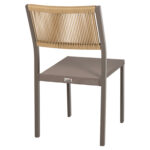 ΚΑΡΕΚΛΑ ΑΛΟΥΜΙΝΙΟΥ ΣΑΜΠΑΝΙ ΜΕ RATTAN & TEXTLINE HM5921.03 46x55,5x83 εκ. - ΗΜ0534881 - Image 5
