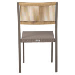 ΚΑΡΕΚΛΑ ΑΛΟΥΜΙΝΙΟΥ ΣΑΜΠΑΝΙ ΜΕ RATTAN & TEXTLINE HM5921.03 46x55,5x83 εκ. - ΗΜ0534881 - Image 6