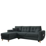 Καναπές Γωνιακός ArteLibre Αναστρέψιμη Γωνία JESSIE 235x160x85cm Σκούρο Γκρι-AR14190039 - Image 2
