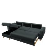 Καναπές Γωνιακός ArteLibre Αναστρέψιμη Γωνία JESSIE 235x160x85cm Σκούρο Γκρι-AR14190039 - Image 4