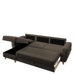 Καναπές Γωνιακός ArteLibre Αναστρέψιμη Γωνία JESSIE 235x160x85cm Καφέ-AR14190041 - Image 4