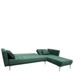Καναπές Κρεβάτι Γωνιακός ArteLibre ARION Πράσινο Ύφασμα 244x162x84cm-AR14290032 - Image 3