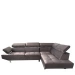 Καναπές Γωνιακός ArteLibre OZMA Γκρι Ύφασμα 254x160x70cm-AR14290036 - Image 2