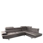 Καναπές Γωνιακός ArteLibre OZMA Γκρι Ύφασμα 254x160x70cm-AR14290036 - Image 3