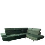 Καναπές Γωνιακός ArteLibre OZMA Πράσινο Ύφασμα 254x160x70cm-AR14290038 - Image 2