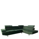 Καναπές Γωνιακός ArteLibre OZMA Πράσινο Ύφασμα 254x160x70cm-AR14290038 - Image 3