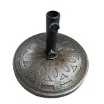 Βάση Ομπρέλας ArteLibre SOCOTRA 15kg Μαύρο Τσιμέντο/Πλαστικό 48x8cm-AR14660077 - Image 2