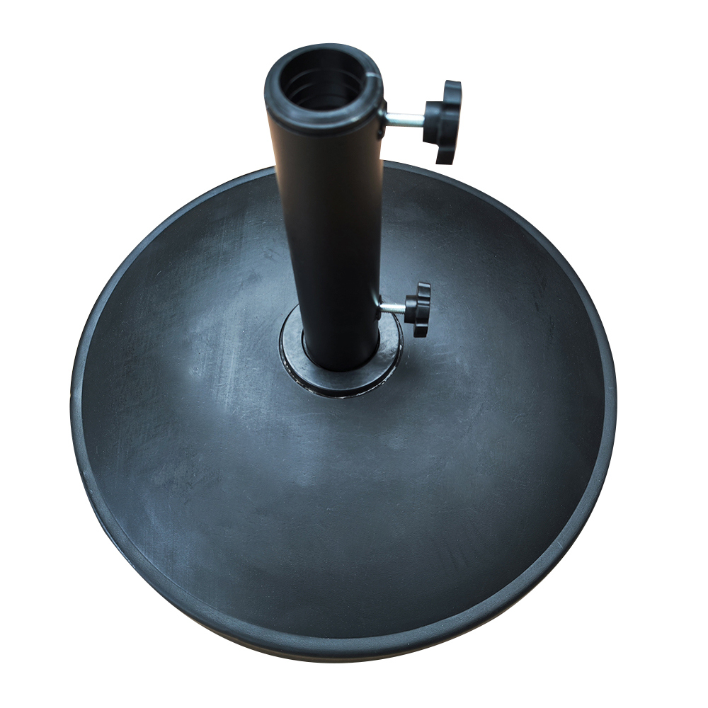14660078 Βάση Ομπρέλας ArteLibre RUGEN 12kg Μαύρο Τσιμέντο/Πλαστικό 45x6cm-AR14660078 - Image 1