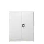 Φοριαμός ArteLibre GONDOLIN Γκρι Ανοιχτό Μέταλλο 90x40x91cm-AR14800026 - Image 2