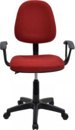 Καρέκλα Γραφείου BASIC Κόκκινο Ύφασμα 55x48x82-94cm-AR14990132 - Image 2
