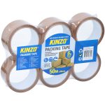 Ταινία Συσκευασίας Καφέ 6Τμχ 50m x 48mm KINZO-AR06450884 - Image 2