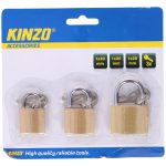 Σετ Λουκέτα 3Τμχ 3 Μεγέθη KINZO-AR06451703 - Image 3