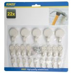 Γάντζοι Τοίχου με Καρφιά 22Τμχ KINZO-AR06451720 - Image 2