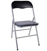Kαρέκλα πτυσσόμενη ArteLibre Regale Μαύρο 44x48x82cm-AR14330001
