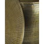 Τραπεζάκι-Κασπώ ArteLibre Χρυσό Μέταλλο 50x50x44cm Σετ 2Τμχ-AR05152731 - Image 3